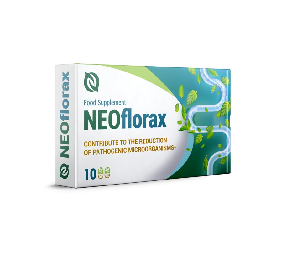 Neoflorax — opakowanie, 10 kapsułek